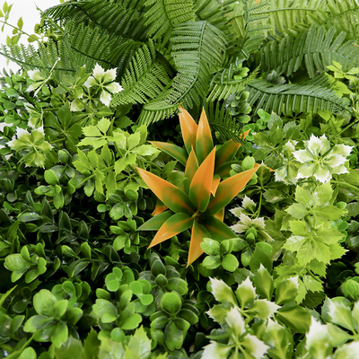 High Density  PP Plastic Exterior Artificial Wall Grass Panel