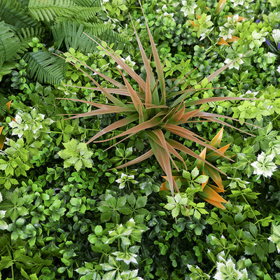 High Density  PP Plastic Exterior Artificial Wall Grass Panel