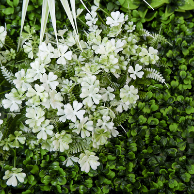Plastic Uv Protected Artificial Greenery Hedge Wall For Decoration
