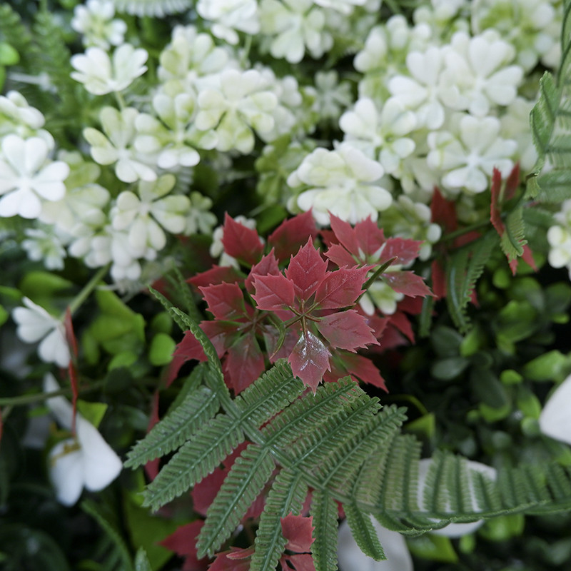 Plastic Uv Protected Artificial Greenery Hedge Wall For Decoration