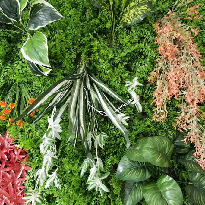 de la fábrica que ajardina pared plástica decorativa artificial al aire libre de la hierba directamente para cultivar un huerto