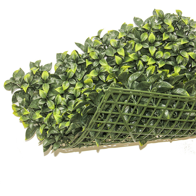 La pared plástica de la planta del verdor de los paneles se chiba el contexto artificial de la pared de la hierba para la decoración interior del restaurante casero