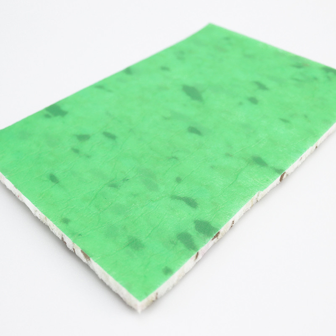 El color sólido de los puntos verdes no patina alfombra no tejida de la esponja de la espuma de la PU sida la base para el apartamento