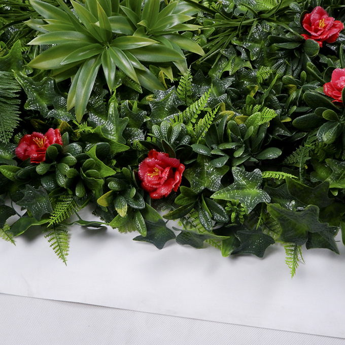 Pared artificial de la hierba verde de la fabricación del seto artificial plástico de alta calidad del boj