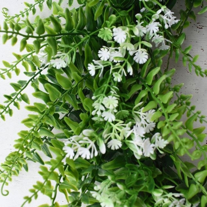 Falso plástico artificial verde de la planta de vid de las hojas de la venta de la decoración caliente de la boda